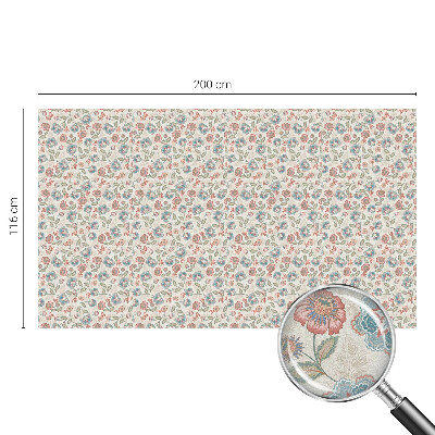 Vinil para vidro privacidade padrão vitral Estampa floral
