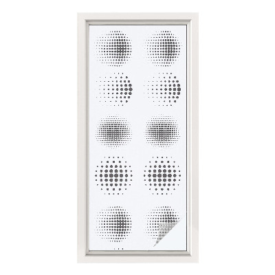 Película de privacidade para janela efeito vitral Círculos pontilhados