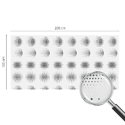 Película de privacidade para janela efeito vitral Círculos pontilhados
