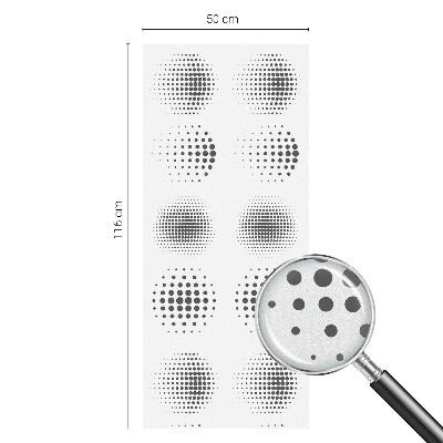 Película de privacidade para janela efeito vitral Círculos pontilhados
