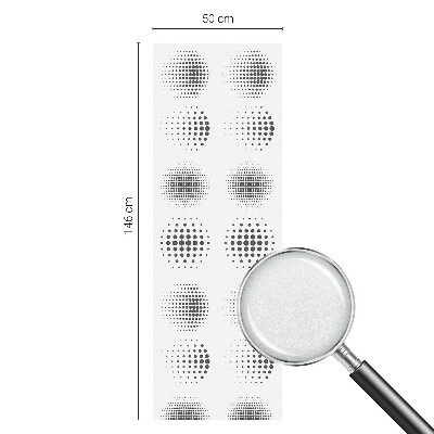Película de privacidade para janela efeito vitral Círculos pontilhados