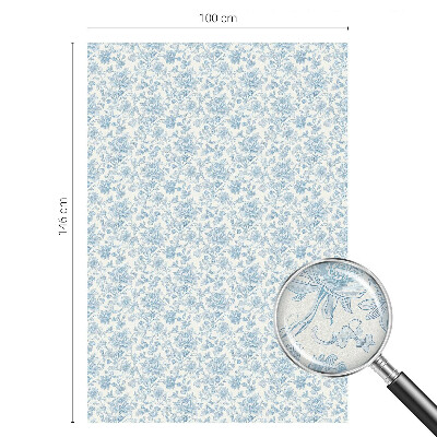 Película decorativa para janela privacidade Estampa floral