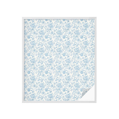 Película decorativa para janela privacidade Estampa floral