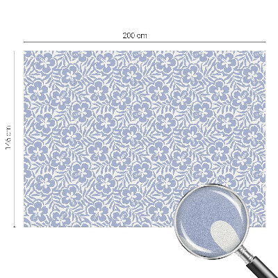 Película de vidro vitral autocolante Flores de hibisco