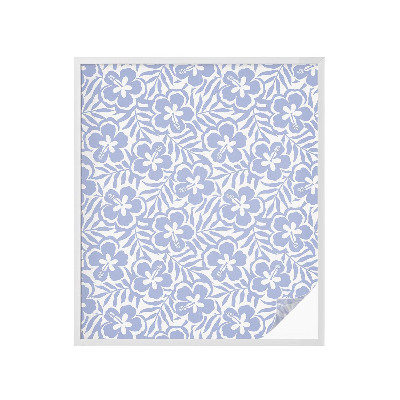 Película de vidro vitral autocolante Flores de hibisco