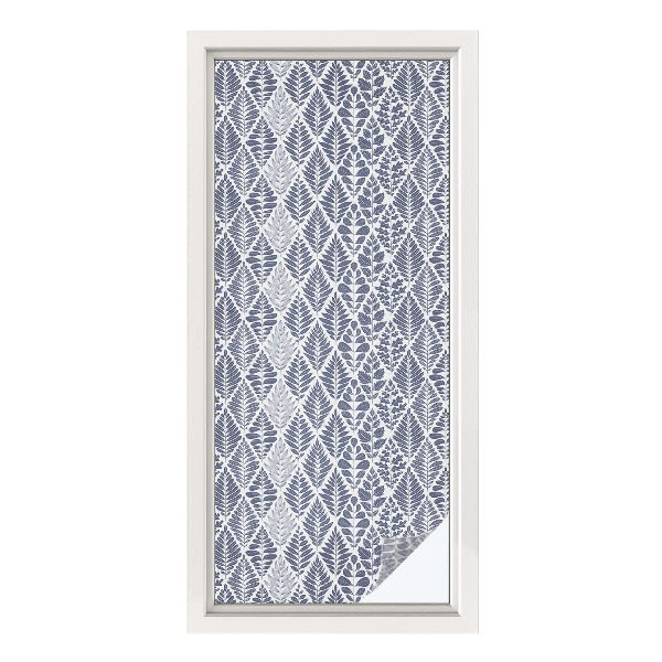 Película decorativa para janela privacidade Folhas padronizadas