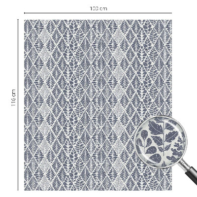 Película decorativa para janela privacidade Folhas padronizadas