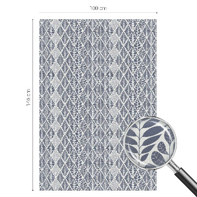 Película decorativa para janela privacidade Folhas padronizadas