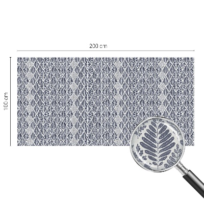 Película decorativa para janela privacidade Folhas padronizadas