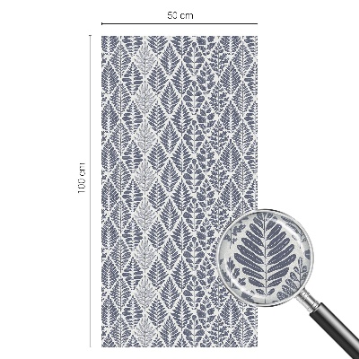 Película decorativa para janela privacidade Folhas padronizadas