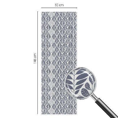 Película decorativa para janela privacidade Folhas padronizadas