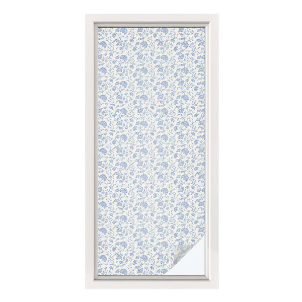 Película de vidro vitral autocolante Estampa floral