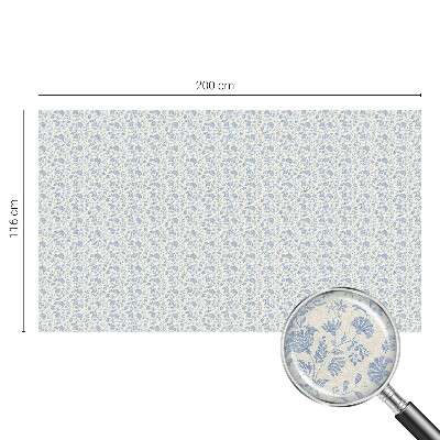 Película de vidro vitral autocolante Estampa floral