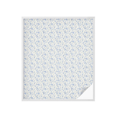 Película de vidro vitral autocolante Estampa floral