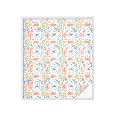 Vinil para vidro privacidade padrão vitral Motivos náuticos