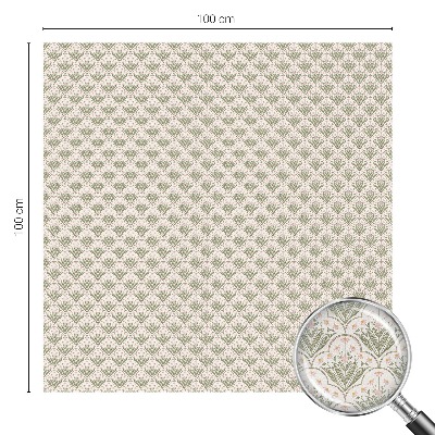 Película de privacidade para janela efeito vitral Ornamentos de plantas