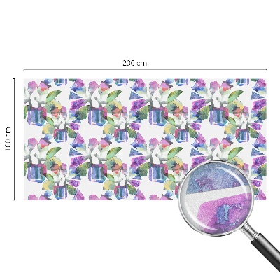 Película de vidro vitral autocolante Abstração colorida