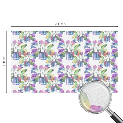 Película de vidro vitral autocolante Abstração colorida