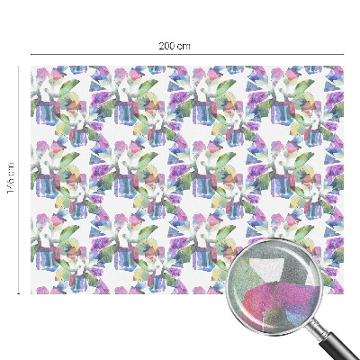 Película de vidro vitral autocolante Abstração colorida