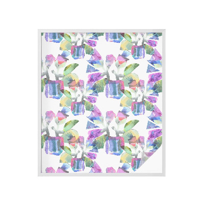 Película de vidro vitral autocolante Abstração colorida