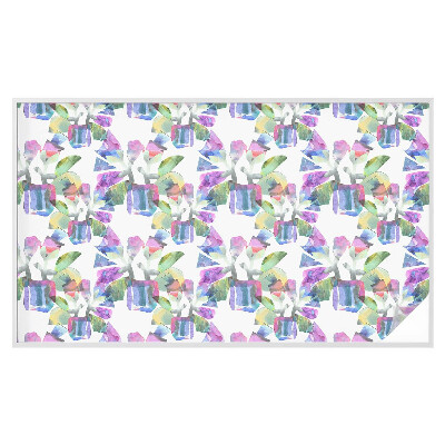 Película de vidro vitral autocolante Abstração colorida