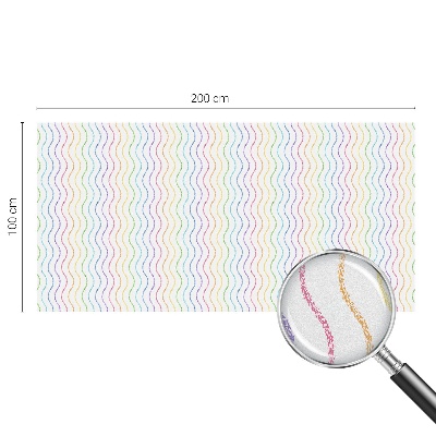 Película vidro janela privacidade Linhas do arco-íris