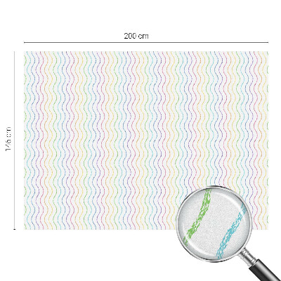 Película vidro janela privacidade Linhas do arco-íris