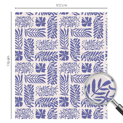 Película decorativa para janela privacidade Padrões de plantas