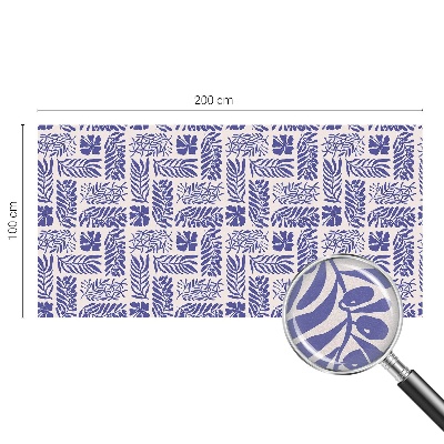 Película decorativa para janela privacidade Padrões de plantas