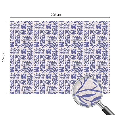 Película decorativa para janela privacidade Padrões de plantas