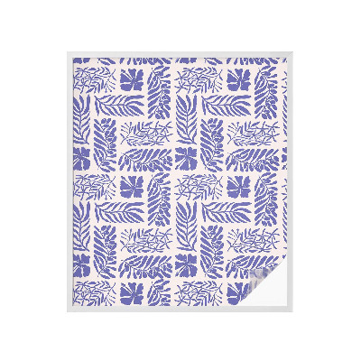 Película decorativa para janela privacidade Padrões de plantas