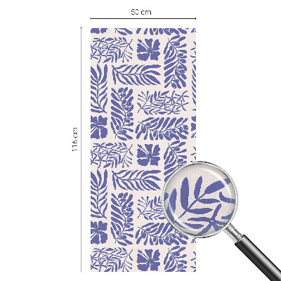 Película decorativa para janela privacidade Padrões de plantas