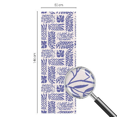 Película decorativa para janela privacidade Padrões de plantas