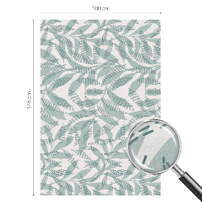 Película de privacidade para janela efeito vitral Folhas verdes