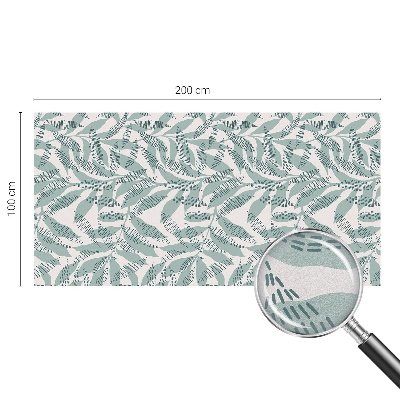 Película de privacidade para janela efeito vitral Folhas verdes