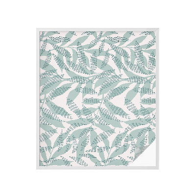 Película de privacidade para janela efeito vitral Folhas verdes