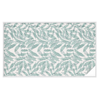 Película de privacidade para janela efeito vitral Folhas verdes