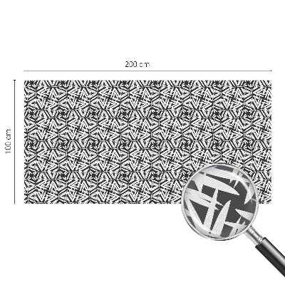 Película decorativa para janela privacidade Folhas geométricas