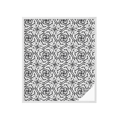 Película decorativa para janela privacidade Folhas geométricas