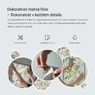 Película decorativa para janela privacidade Folhas geométricas