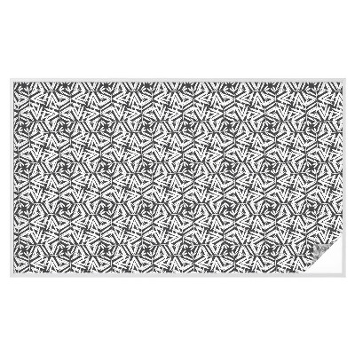 Película decorativa para janela privacidade Folhas geométricas