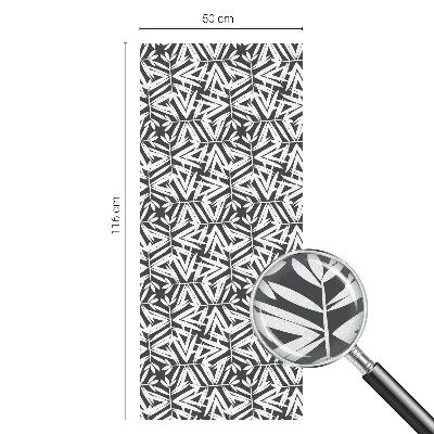 Película decorativa para janela privacidade Folhas geométricas