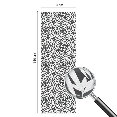 Película decorativa para janela privacidade Folhas geométricas