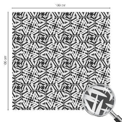 Película decorativa para janela privacidade Folhas geométricas