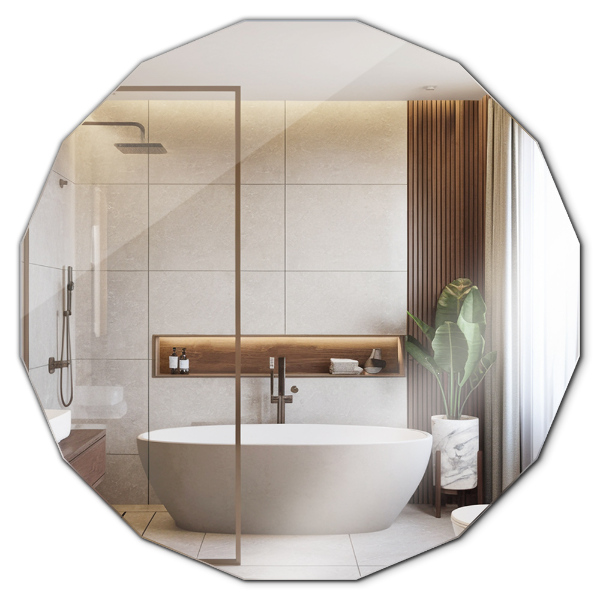 Espelho geométrico com formato original