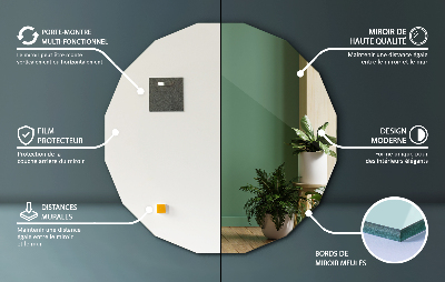 Espelho geométrico com formato original