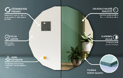 Espelho geométrico com formato original