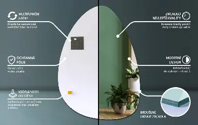 Espelho orgânico ovoide um toque moderno