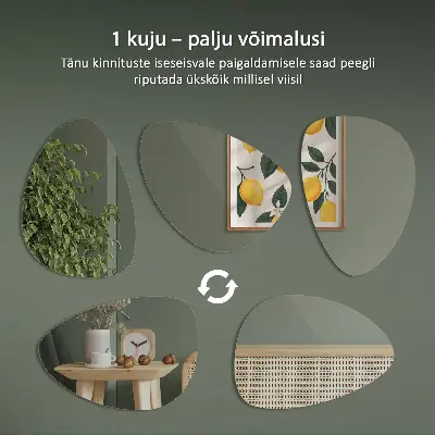 Espelho orgânico ovoide um toque moderno