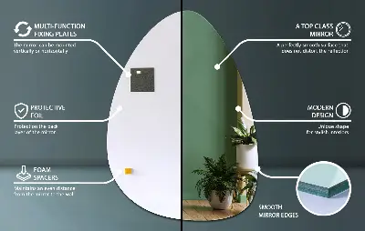 Espelho orgânico ovoide um toque moderno